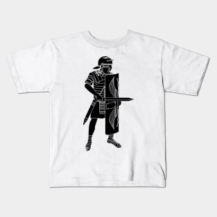 Black Imperial Roman Legionnaire (Small) Kids T-Shirt